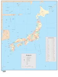 Japan Wall Map