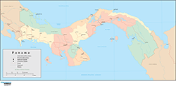 Panama Wall Map