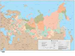 Russia Wall Map