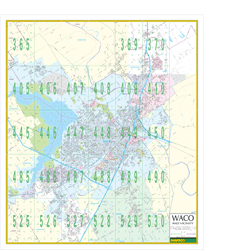 Waco, TX Vicinity Wall Map