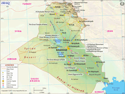 Iraq Wall Map