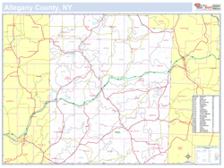 Allegany, NY County Wall Map