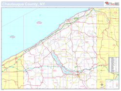 Chautauqua, NY County Wall Map