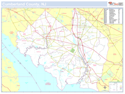 Cumberland, NJ County Wall Map