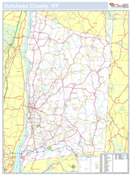Dutchess, NY County Wall Map
