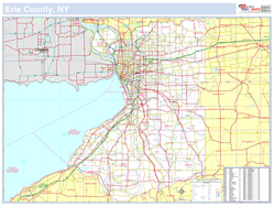 Erie, NY County Wall Map