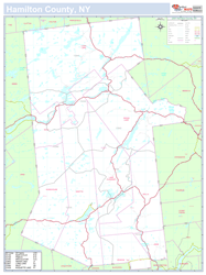 Hamilton, NY County Wall Map