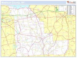 Madison, NY County Wall Map