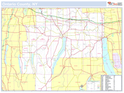 Ontario, NY County Wall Map