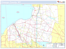 Oswego, NY County Wall Map