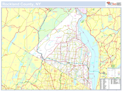 Rockland, NY County Wall Map