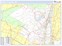 Ulster, NY County Wall Map