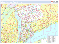 Westchester, NY County Wall Map