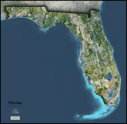 satellite map of florida Florida Satellite Wall Map By Outlook Maps From Davincibg Com satellite map of florida