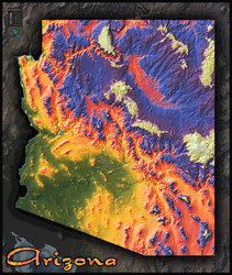 Arkansas Topo Wall Map