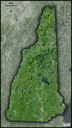 New Hampshire Satellite Wall Map